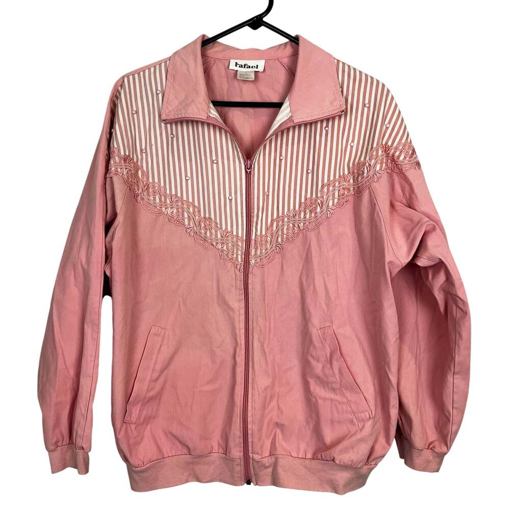 rafael vintage women's L jacket applique bedazzle 70's 80's
